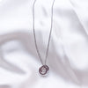 Silver Duo Disks Necklace