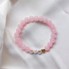 Pink Rose Quartz Mum Bracelet