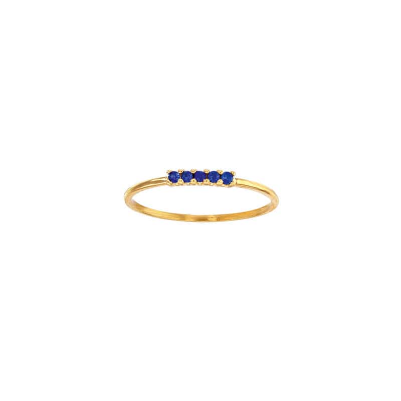 Sapphire Gold Ring (18k Gold)