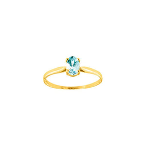 Aquamarine Gold Ring (18k Gold) | Mi Cielo London