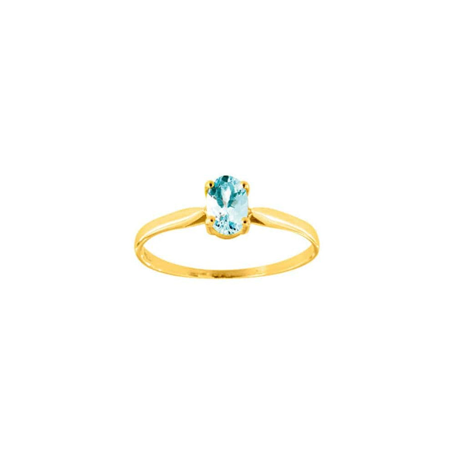 Aquamarine Gold Ring (18k Gold) | Mi Cielo London