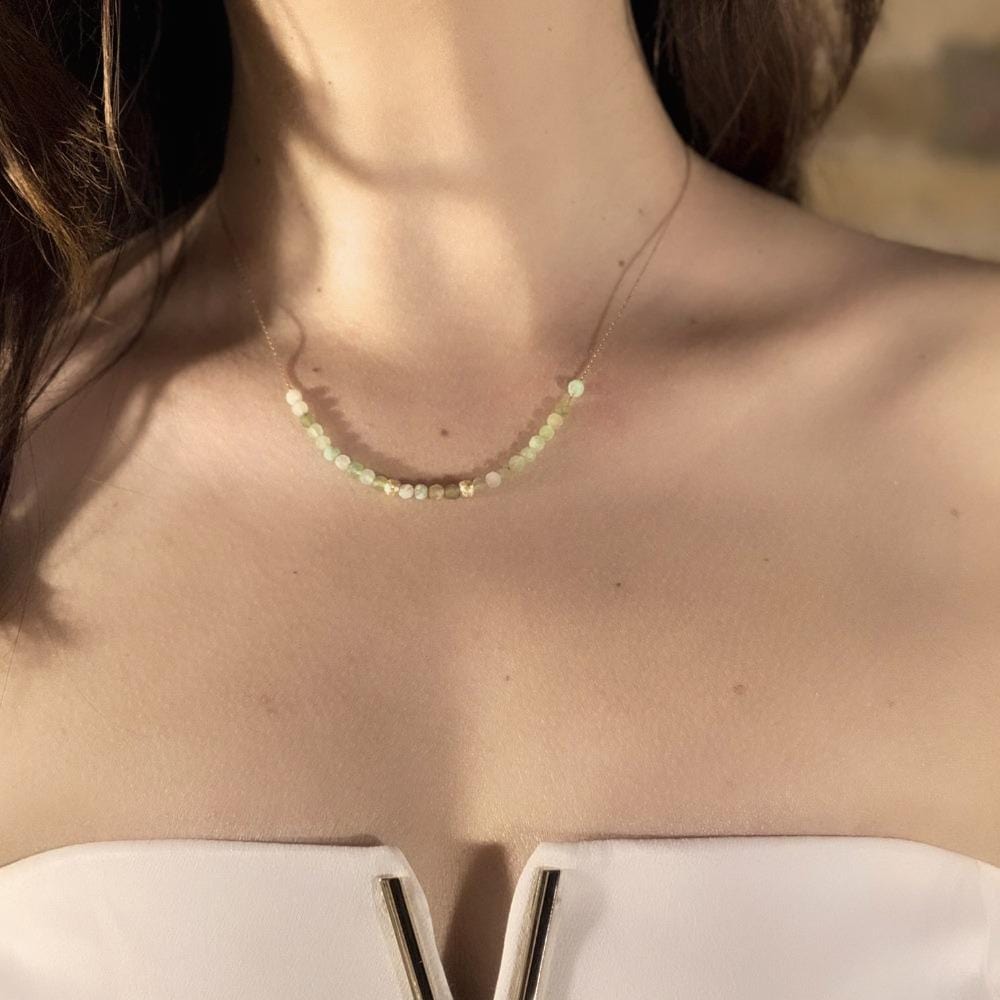 Chrysoprase neklace