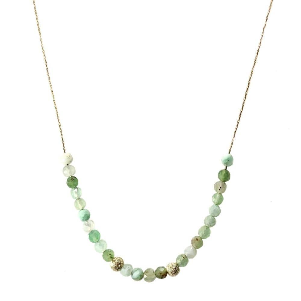 Chrysoprase neklace
