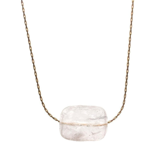 Clear quartz necklace