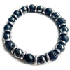 Darkside N8 Lava stone and Black onyx bracelets with Hematite disks