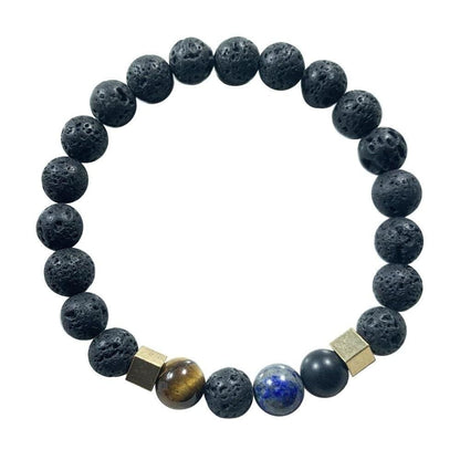 Lava Stone Bracelet Lapis Lazuli