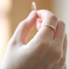 Sterling silver Extra Fine Flower Ring | Mi Cielo London