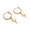 Flamingo Hoops Earrings | Mi Cielo London