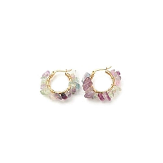 Flower Earrings Fluorite | Mi Cielo London