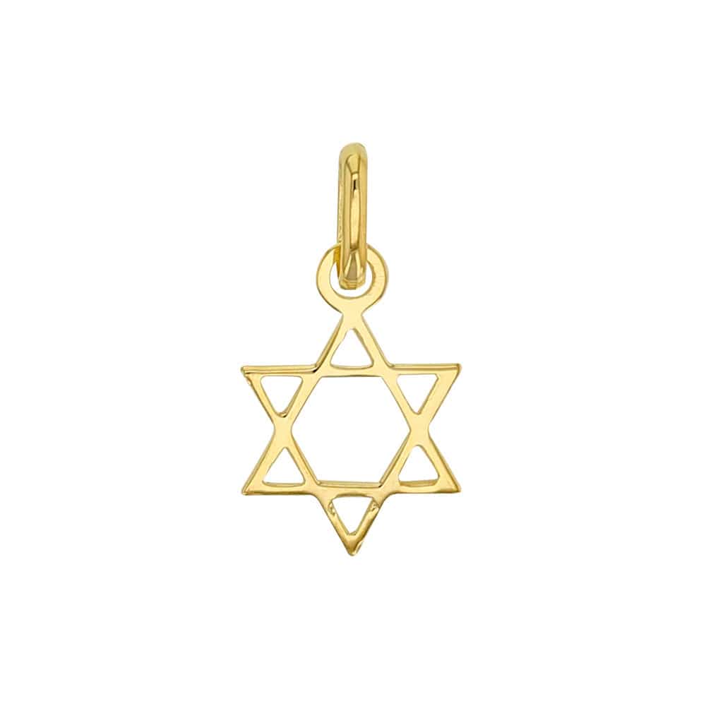 Gold Star of David Pendant (9K Gold)