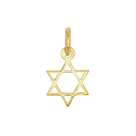 Gold Star of David Pendant (9K Gold)