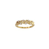 HOJA Fine Gold Plated Ring cz