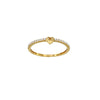 Heart Gold Ring cz (9k Gold)