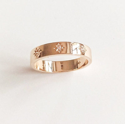 STARLET Fine Gold Plated Ring cz