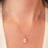 Sun Necklace Gold-plated 18k with zircon