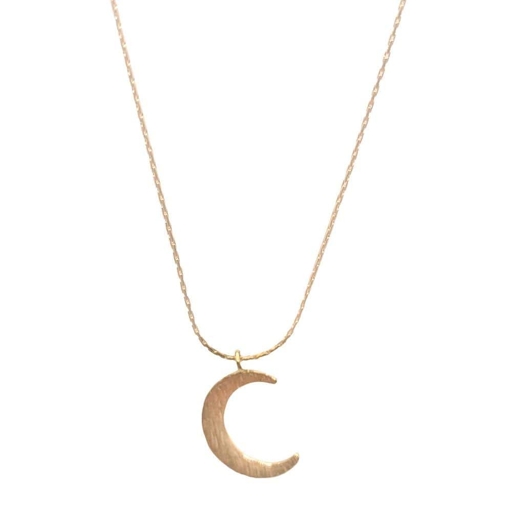 Moon necklace gold