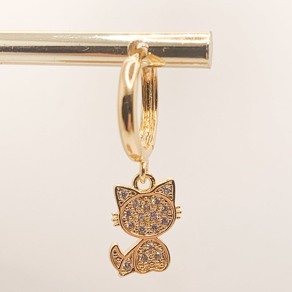 Cat Hoops Earrings | Mi Cielo London