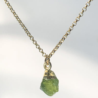 Peridot Necklace - August Birthstone