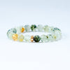 Bohemian bracelet <br> Prehnite Bracelet Gold 8mm