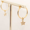 Mini Star Hoops Earrings | Mi Cielo London