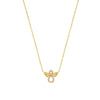 Angel Gold Necklace cz (9k gold necklace)