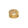 JUILIA Fine Gold Plated Ring cz