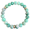 Qinghai Jade bracelet gold disks