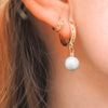 Jade Hoops Earrings