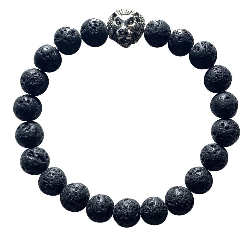 Lava stone Lion bracelet