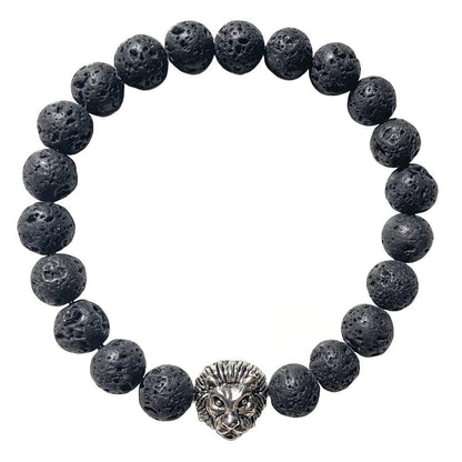 Lion Lava Stone Bracelet