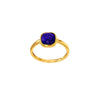 Lapis Lazuli Gold Ring, Cabochon (18k Gold)