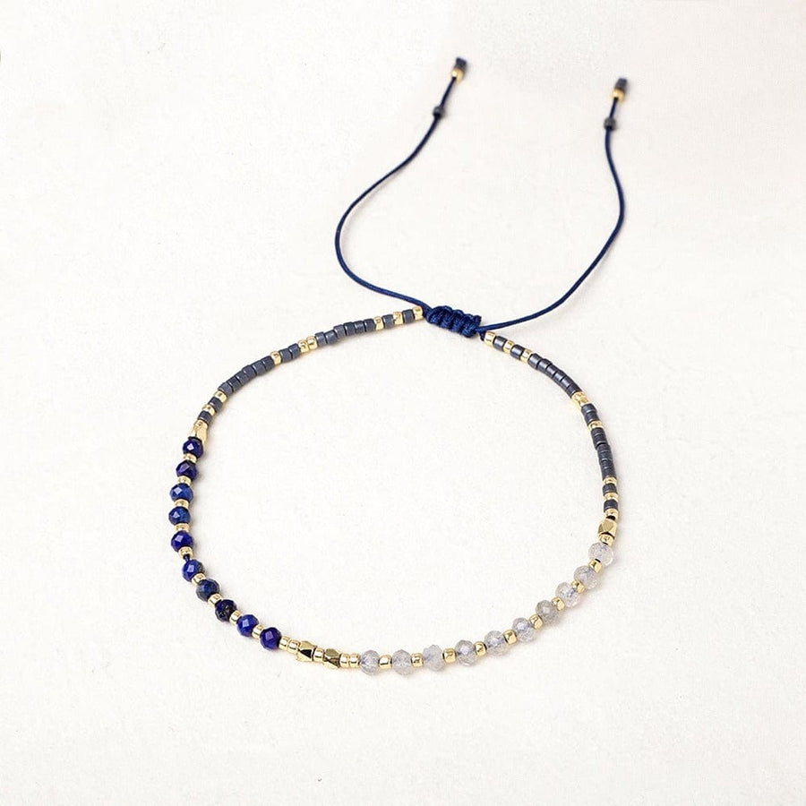 Friendship Bracelet Duo Lapis Lazuli Labradorite