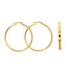 Classic Large Creole Hoops Earrings 23mm 35mm (9k Gold)