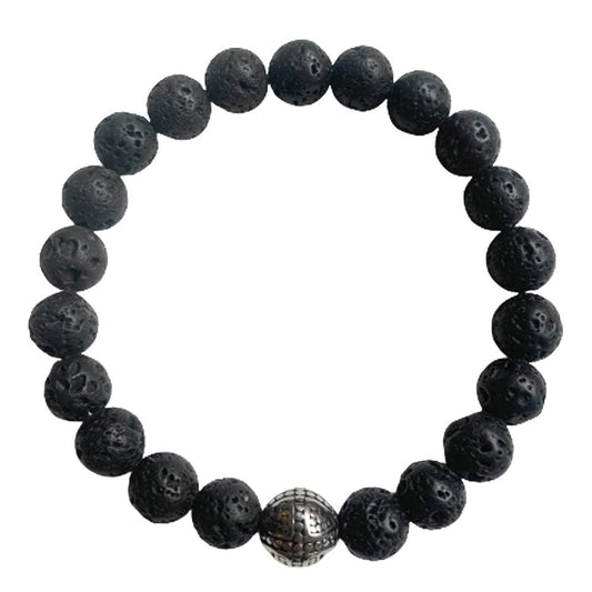 Lava Stone Bracelet Sphere