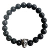 Leopard <br> Lava Stone Bracelet (Stainless Steel)