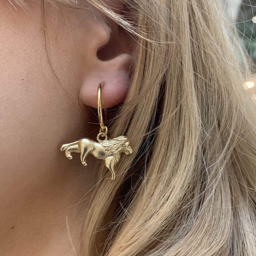 Lion Earrings