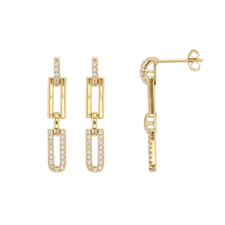MELINDA Fine Gold Plated Earrings <br> Link