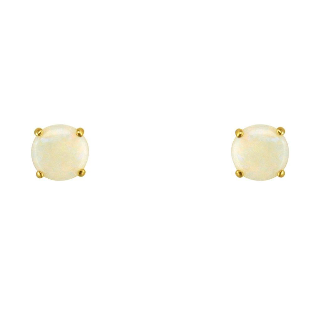 Majestic Fine Opal birthstone earrings 9k gold