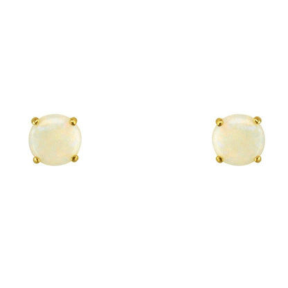 Majestic Fine Opal birthstone earrings 9k gold