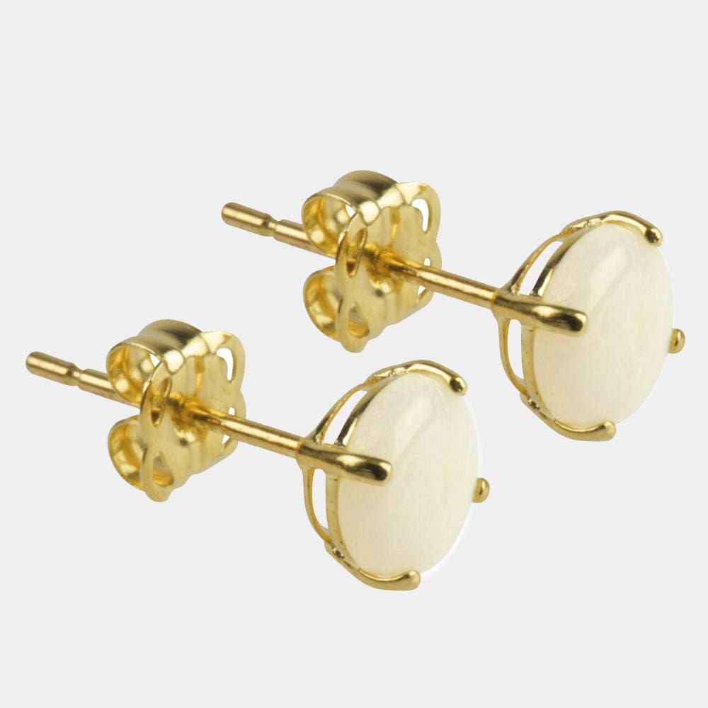 Opal Stud Earrings (9k Gold) <br> Majestic