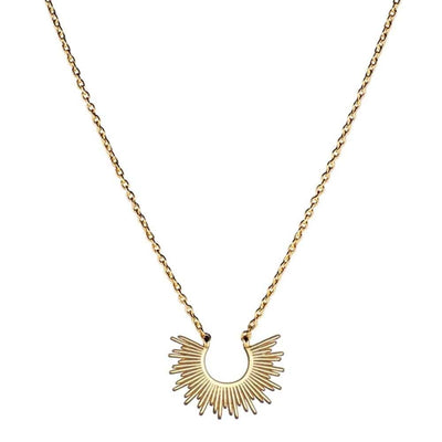 Sunburst Gold Necklace (Sterling Silver) | M i Cielo London]