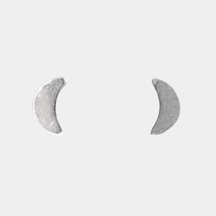 Moon Earrings (Sterling Silver) <br> Minimalist