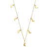 Moon Charm Necklace (18k Gold)