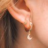 Mini Moon Hoops Earrings