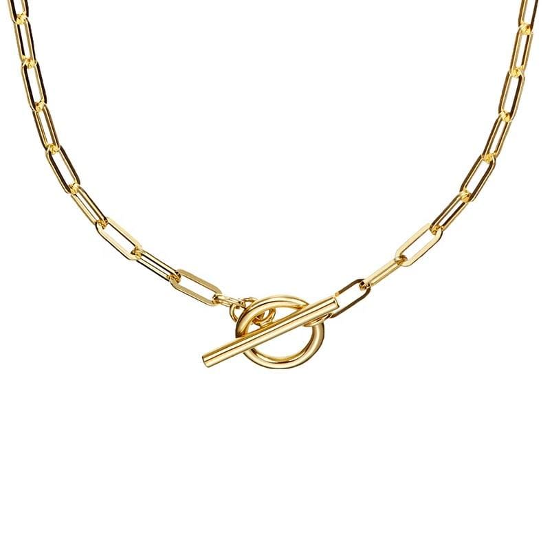 Gold choker necklace