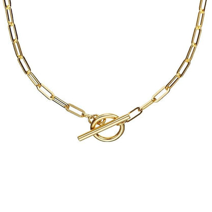 Gold choker necklace