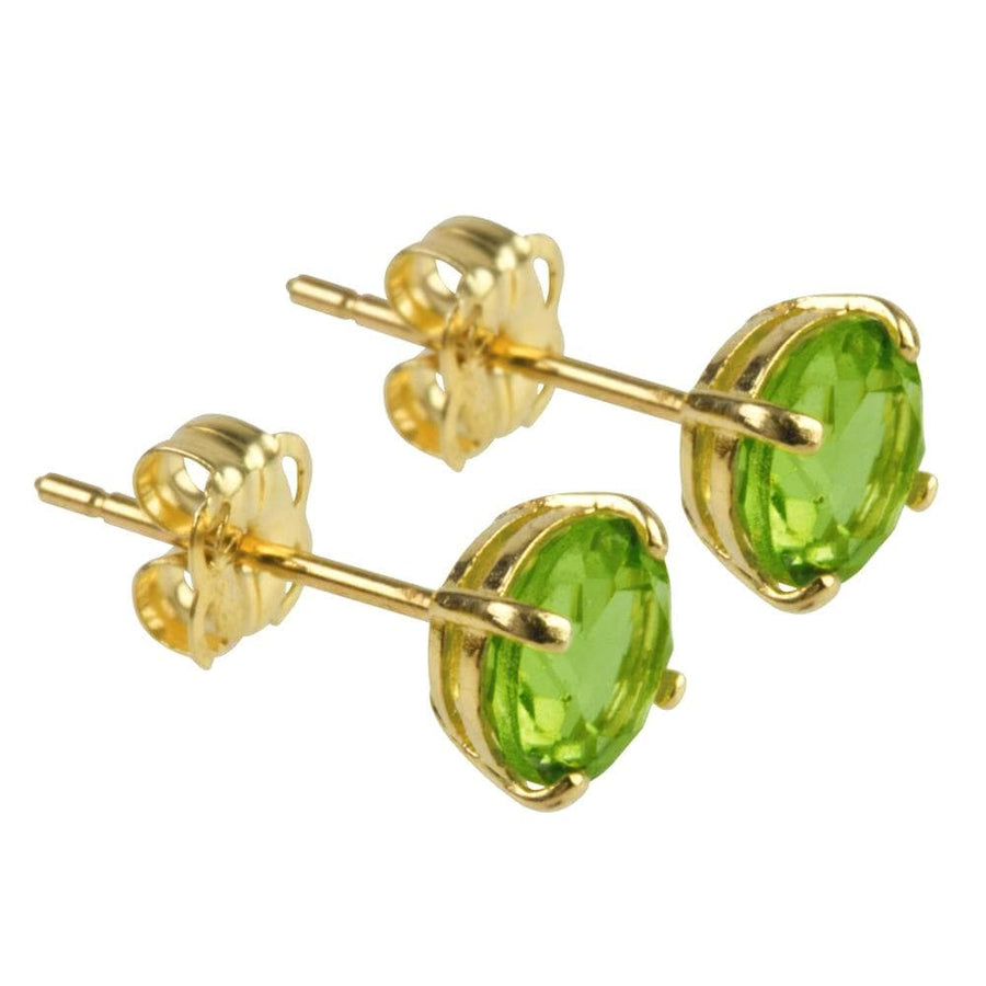 Majestic fine Peridot earrings 9k gold