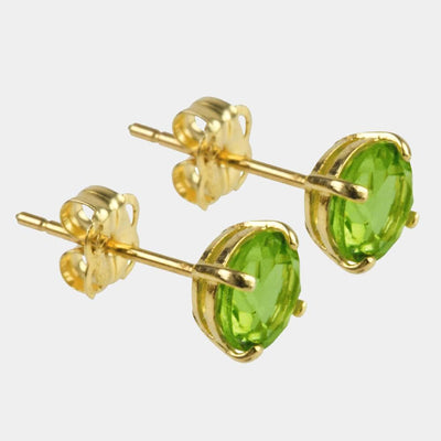 Fine Peridot earrings (9K Gold) <br> Majestic