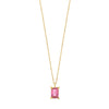 Pink Tourmaline 18k Gold Necklace