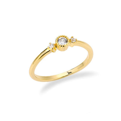 River Stacking Ring Birthstone